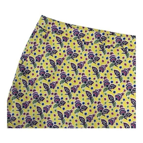 RALPH LAUREN GOLF Women SZ6 Yellow-Floral Mini Skirt Skort Sport Athletic - Picture 2 of 8